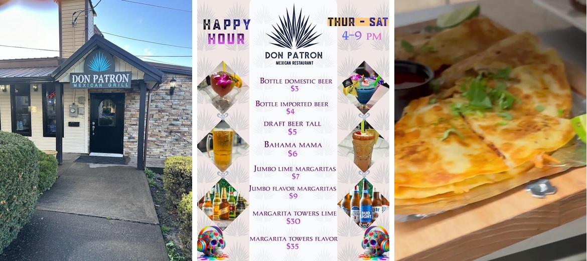 Don Patron Menu